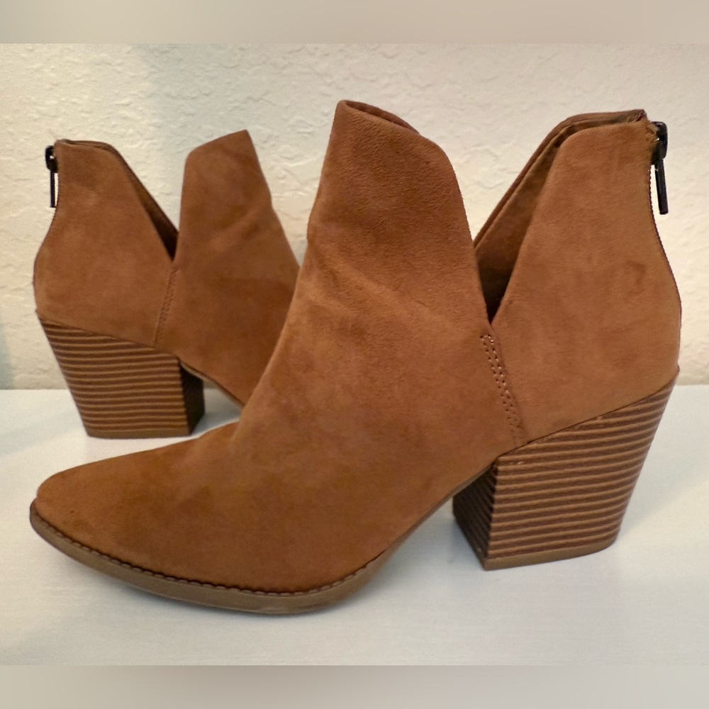 Sun Stone Elizaa Faux Suede Booties